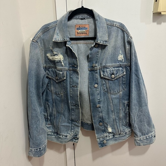 acne studios distressed denim jacket - Picture 1 of 1